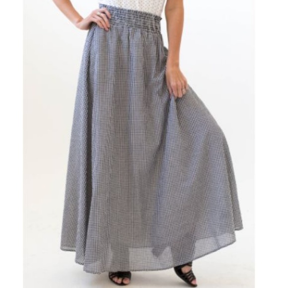 Agnes Dora Woven Maxi Ball Skirt NWOT Women’s - Picture 1 of 2